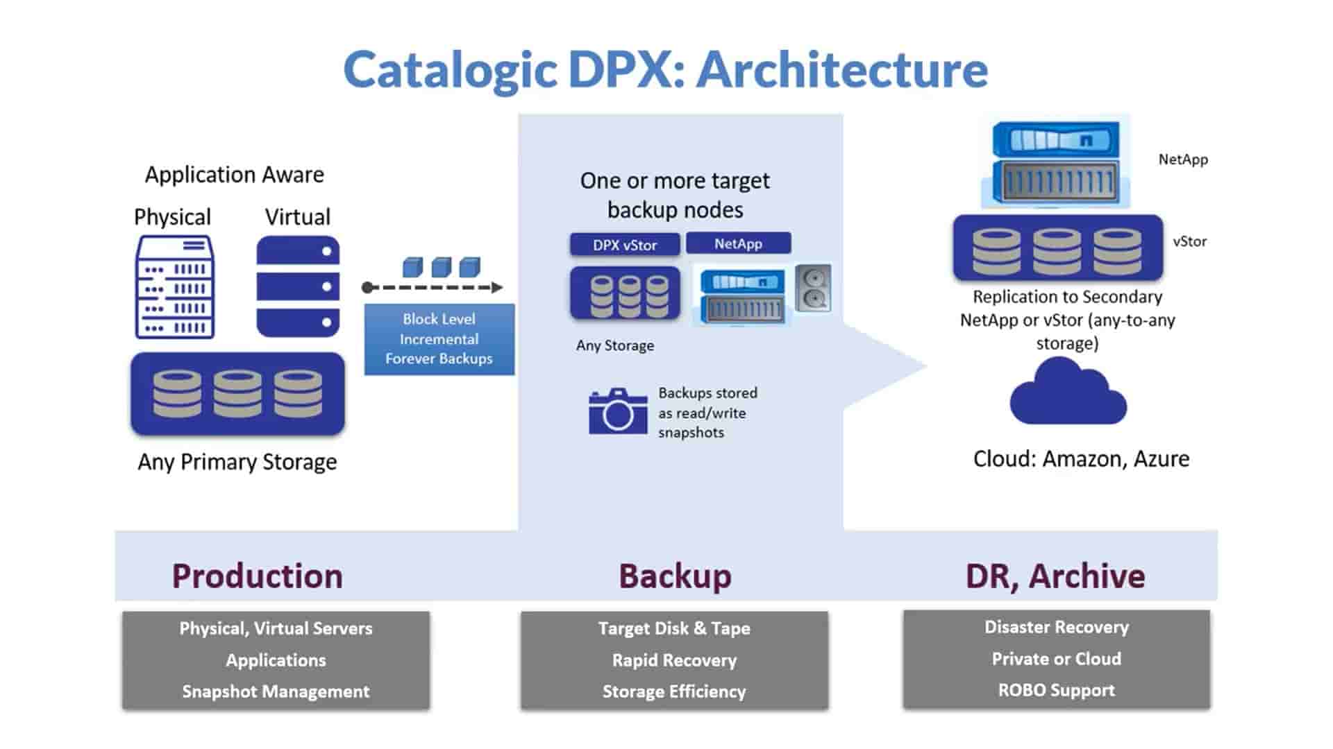 arsitektur data protection catalogic dpx